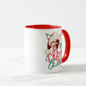 Mug Noël Vacances Fou À propos de Noël (Devant droit)
