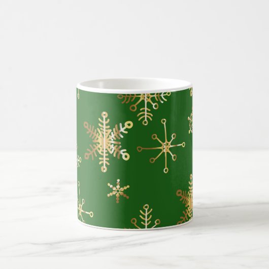 Mug Noël vert et or (Centre)