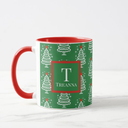 Mug Noël vert et rouge (Gauche)