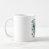 Mug Noël vert - Père Noël et design de recyclage (Gauche)