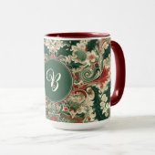 Mug Noël Victorien/Classique/Vintage (Devant droit)