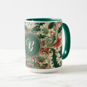 Mug Noël Victorien/Classique/Vintage (Devant droit)