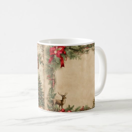 Mug Noël vintage (Devant droit)