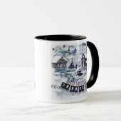 Mug Noël, Vintage (Devant droit)