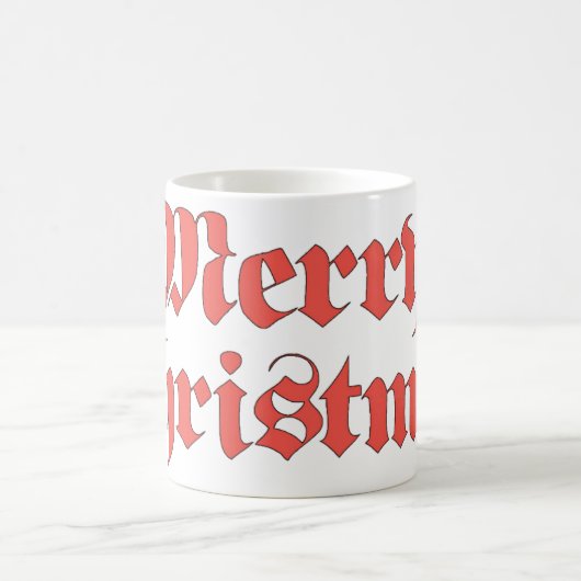 Mug Noël vintage, conception de texte Joyeux Noël (Centre)