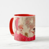 Mug Noël vintage du Père Noël Snowman (Devant gauche)