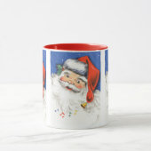 Mug Noël Vintage, Jolly Santa Claus avec musique (Centre)