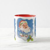 Mug Noël vintage, joyeux Père Noël rétro (Centre)