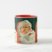 Mug Noël Vintage, Joyeux Père Noël Rétro 50's (Centre)