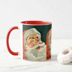 Mug Noël Vintage, Joyeux Père Noël Rétro 50's