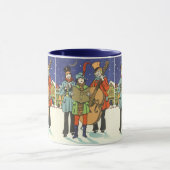 Mug Noël Vintage, Musiciens en train de chanter (Centre)