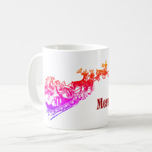 Mug Noël vintage Père Noël et Reindeer