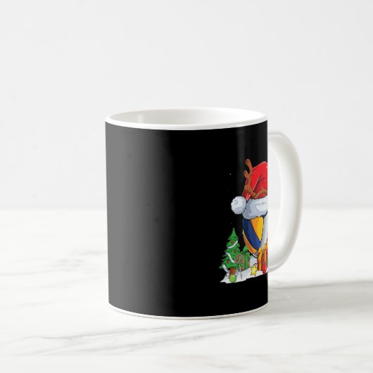 Mug Noël Volley-ball Santa Hat Reindeer Tree Noël (Devant droit)
