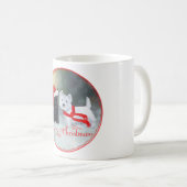 Mug Noël Westie Scottie (Devant droit)