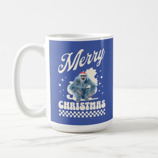 Mug Noël Yéti drôle humour des Fêtes (Gauche)