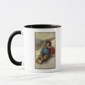 Mug NoëlDeux Petites Filles Dormir (Gauche)