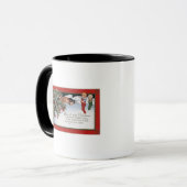 Mug NoëlEnfants dormeurs et un poème (Devant gauche)