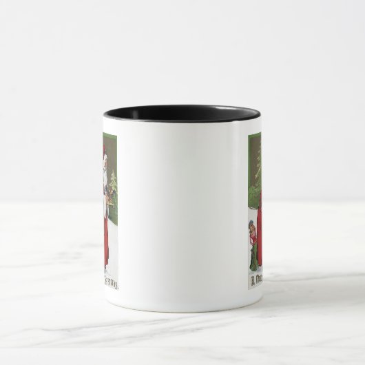 Mug NoëlPère Noël avec Cheval de Bois (Centre)