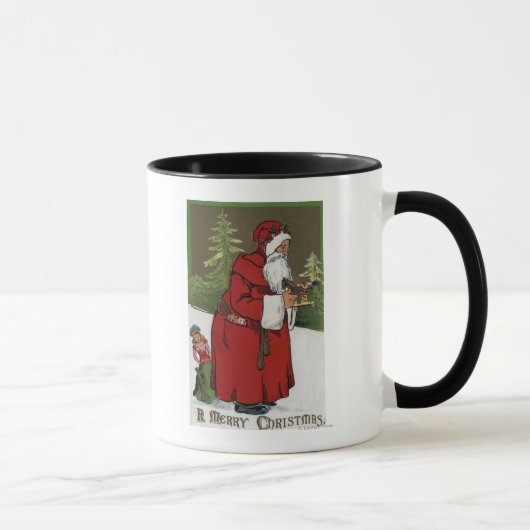 Mug NoëlPère Noël avec Cheval de Bois (Droite)