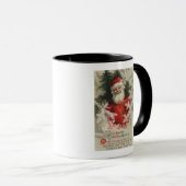 Mug NoëlPère Noël dans les branches blanches (Devant droit)