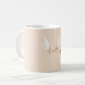 Mug Nœud aux oreilles de lapin crème (Devant gauche)