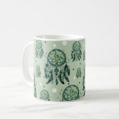 Mug Nœud celtique attrape-rêves vert (Devant gauche)