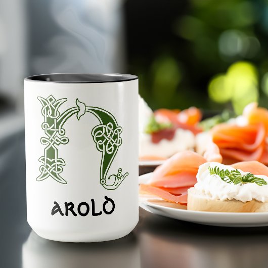 Mug Noeud celtique du 16e siècle Capitale décorative H