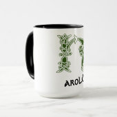 Mug Noeud celtique du 16e siècle Capitale décorative H (Devant gauche)