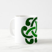 Mug Nœud celtique vert foncé (Devant gauche)