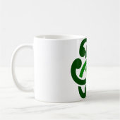 Mug Nœud celtique vert foncé (Gauche)