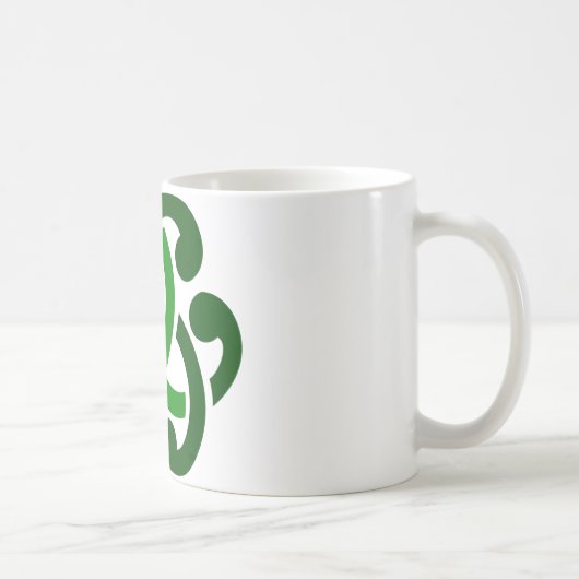 Mug Nœud celtique vert foncé (Droite)