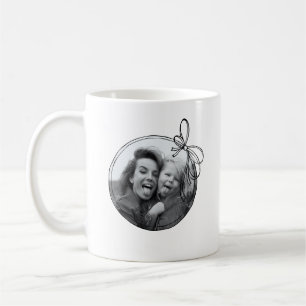 Mug Nœud de couleur éditable minimaliste Photo Fête de