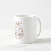 Mug Nœud de Pâques en Crème Chic (Devant droit)