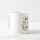 Mug Nœud de Pâques en Crème Chic (Devant gauche)