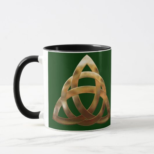Mug noeud de trinité d'or celtique (Gauche)