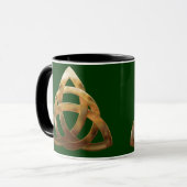 Mug noeud de trinité d'or celtique (Devant gauche)
