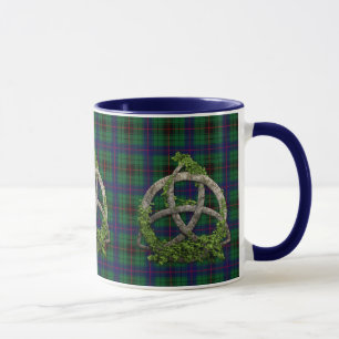 Mug Noeud de trinité et tartan celtiques de Davidson