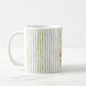 Mug Nœud floral à rayures vertes (Gauche)