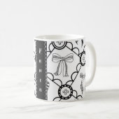 Mug Nœud Noir Coquette (Devant droit)