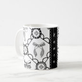 Mug Nœud Noir Coquette (Devant gauche)