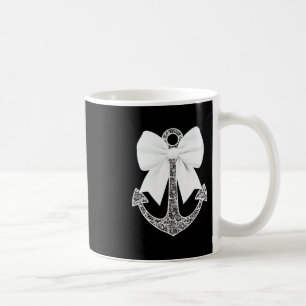 Mug Nœud papillon en dentelle blanche Croisière nautiq
