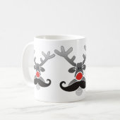 Mug Noeud rouge avec Moustache (Devant gauche)