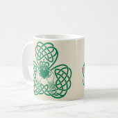 Mug Nœud Trèfle Claddagh (Devant gauche)