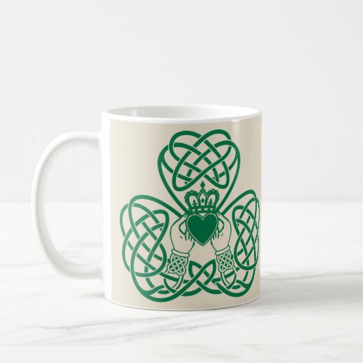 Mug Nœud Trèfle Claddagh (Gauche)