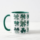 Mug Nœuds Coquette de la Saint-Patrick Shamrocks (Gauche)