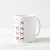 Mug Nœuds Rose Pâle (Devant droit)