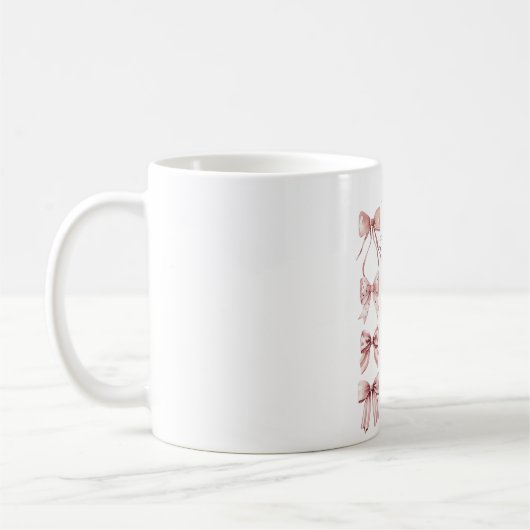 Mug Nœuds Rose Pâle (Gauche)