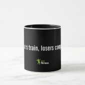 Mug noir 11 oz | Gagnants de l'Eco Fitness (Centre)