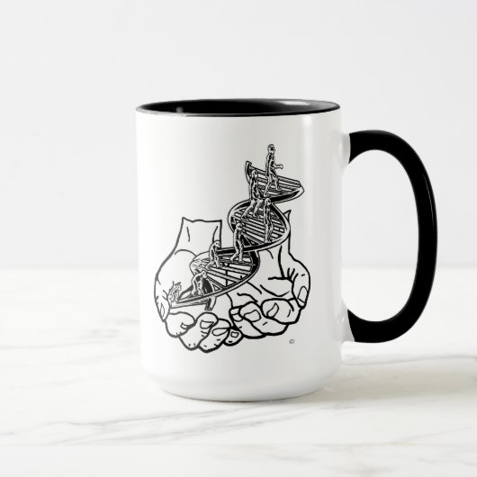Mug noir 15 oz Ringer (Droite)