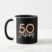 Mug Noir 50 et fabuleux moderne 50e anniversaire (Gauche)